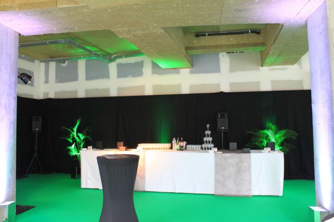 Décoration d'une case commerciale pour inauguration à Rouen